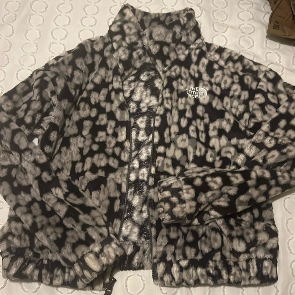 Girls north face fleece zip, size 18/XL